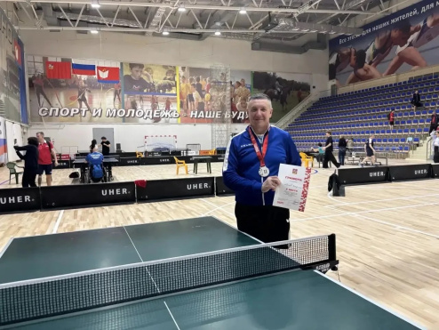 Адвокат АПМО Владимир Иванов завоевал серебро в Чемпионате МО по настольному теннису среди спортсменов ПОДА